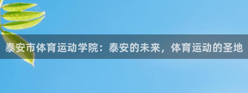 公海赌赌船官网下载平台注册要钱吗安全吗：泰安市体育运